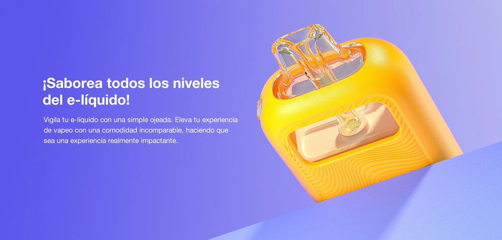 Niveles visibles de líquido electrónico