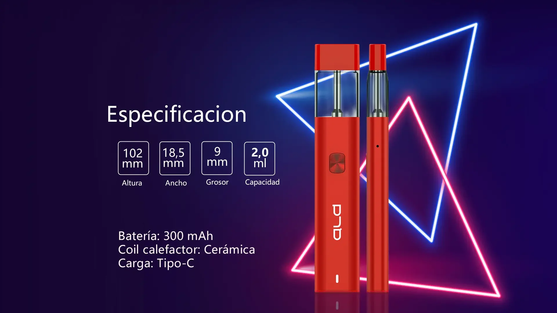 KRYST 2.0mL Cigarros electrónicos de CBD AH1919